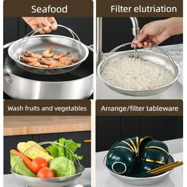 Stainless Steel Steamer with Handle – Healthy Cooking Made Easy