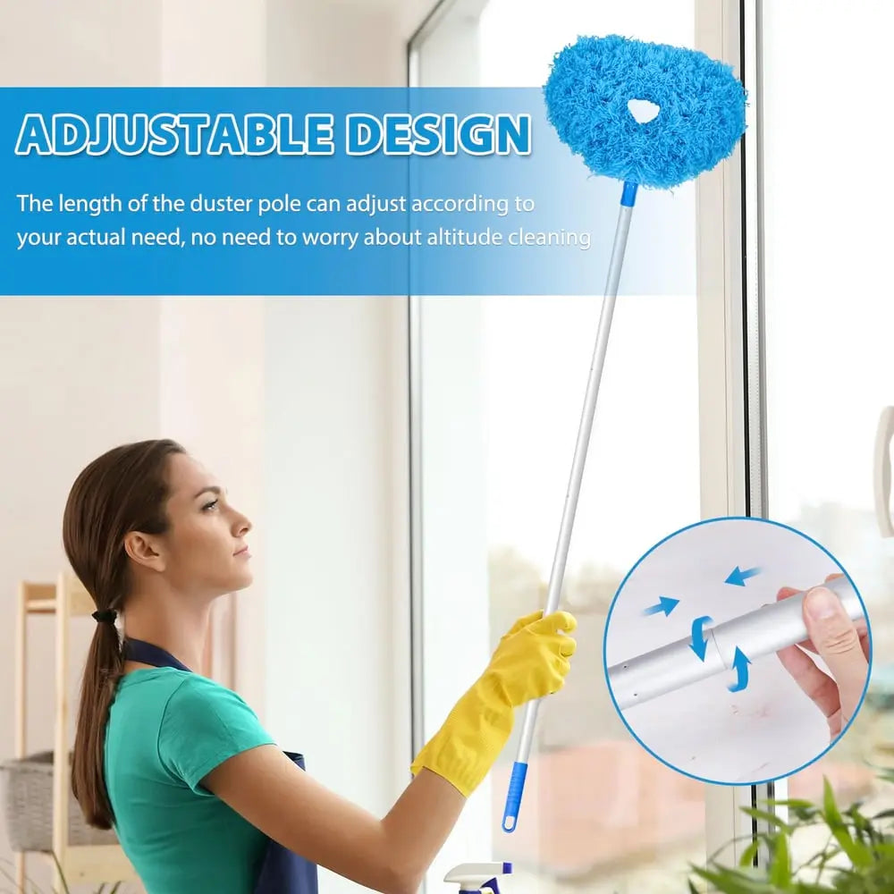 Ceiling Fan Dust Brush with Telescopic Pole – Effortless Cleaning of High Areas