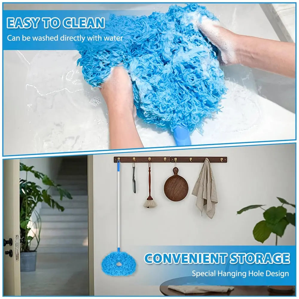 Ceiling Fan Dust Brush with Telescopic Pole – Effortless Cleaning of High Areas