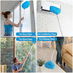 Ceiling Fan Dust Brush with Telescopic Pole – Effortless Cleaning of High Areas