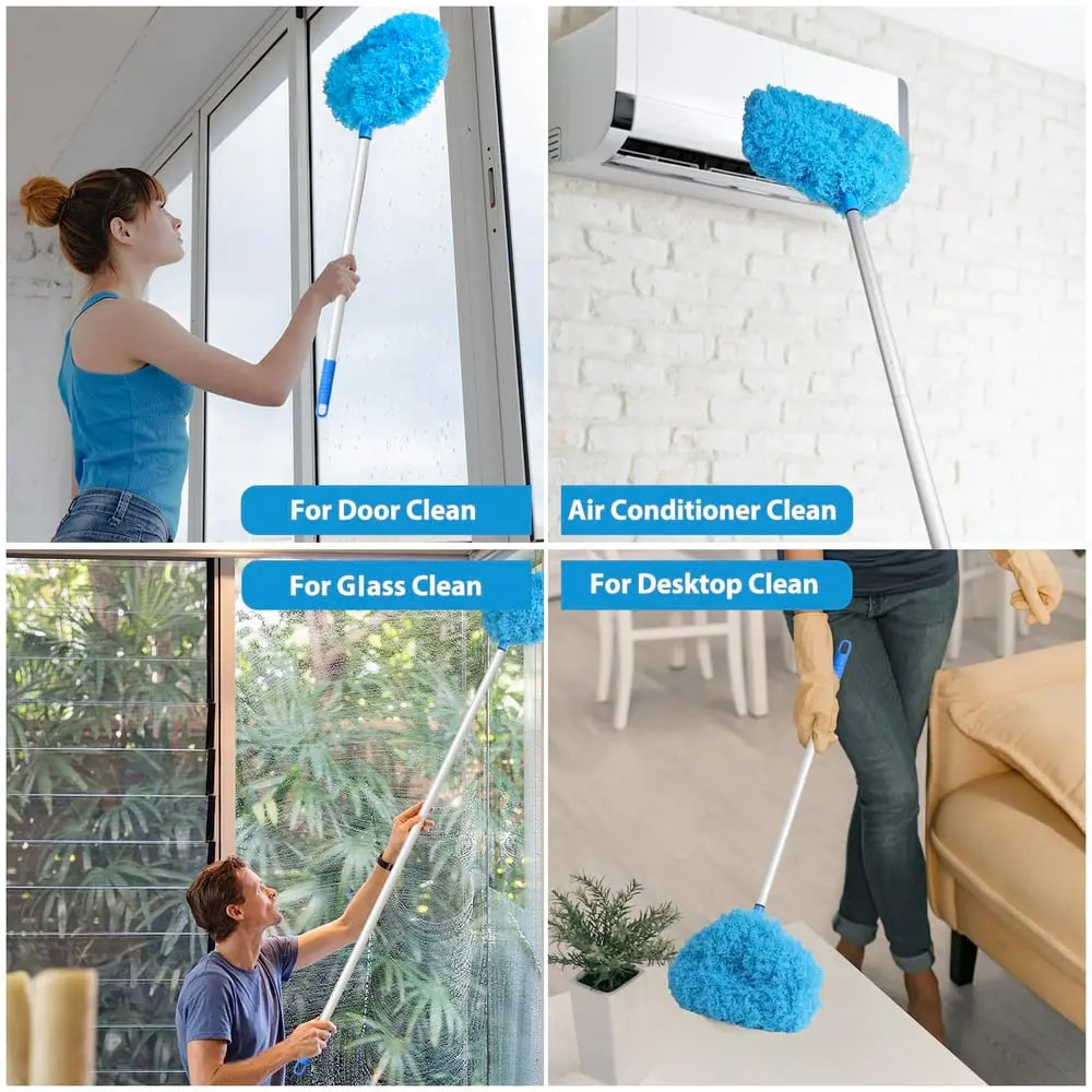 Ceiling Fan Dust Brush with Telescopic Pole – Effortless Cleaning of High Areas