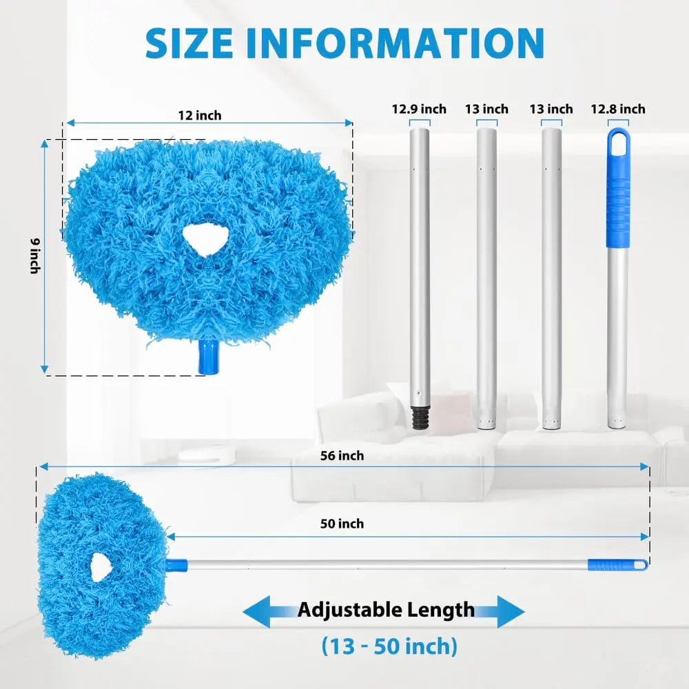 Ceiling Fan Dust Brush with Telescopic Pole – Effortless Cleaning of High Areas