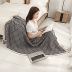 GeoComfort Fleece Blankets – Soft, lightweight polyester with modern print