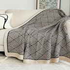 GeoComfort Fleece Blankets – Soft, lightweight polyester with modern print