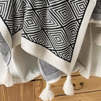 GeoComfort Fleece Blankets – Soft, lightweight polyester with modern print
