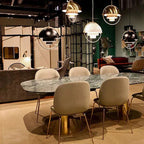 Modern Danish Iron Pendant Lamp – Minimalist Industrial Design for Dining Room and Living Room
