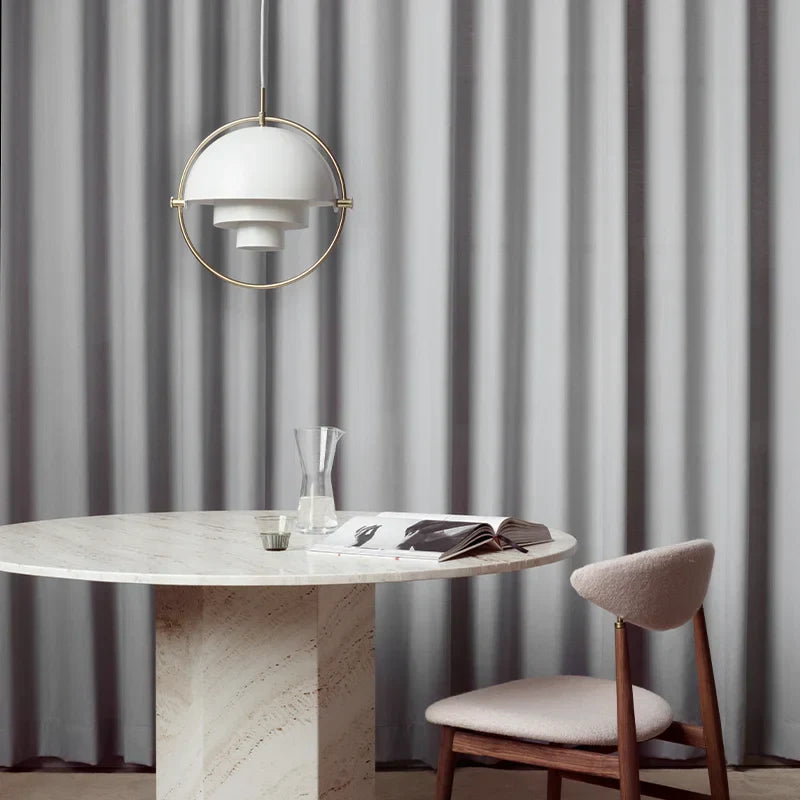 Modern Danish Iron Pendant Lamp – Minimalist Industrial Design for Dining Room and Living Room