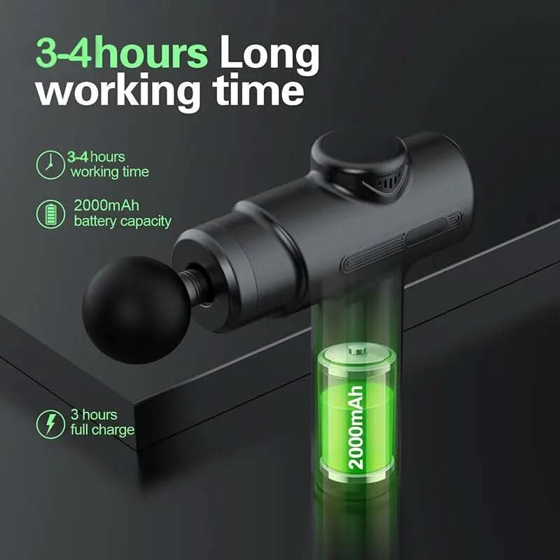 Electric Massage Gun with 8 Attachments for Versatile Muscle Application