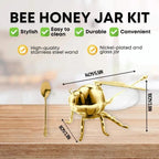 Decorative and practical bee-shaped honey jar