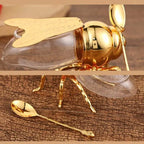Decorative and practical bee-shaped honey jar