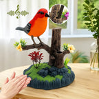 Decorative bird with voice activation and natural sound
