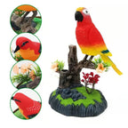 Decorative bird with voice activation and natural sound