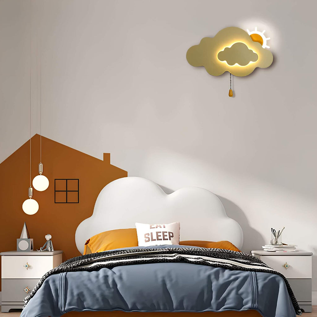 Children's room wall lamp, Playful design