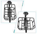 Heavy-Duty Rear Bike Basket with Rack – Large Metal Bicycle Carrier for Groceries, Commutes & E-Bikes