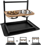 Ergonomic Feeding Station made of Stainless Steel for Large & Medium Dogs