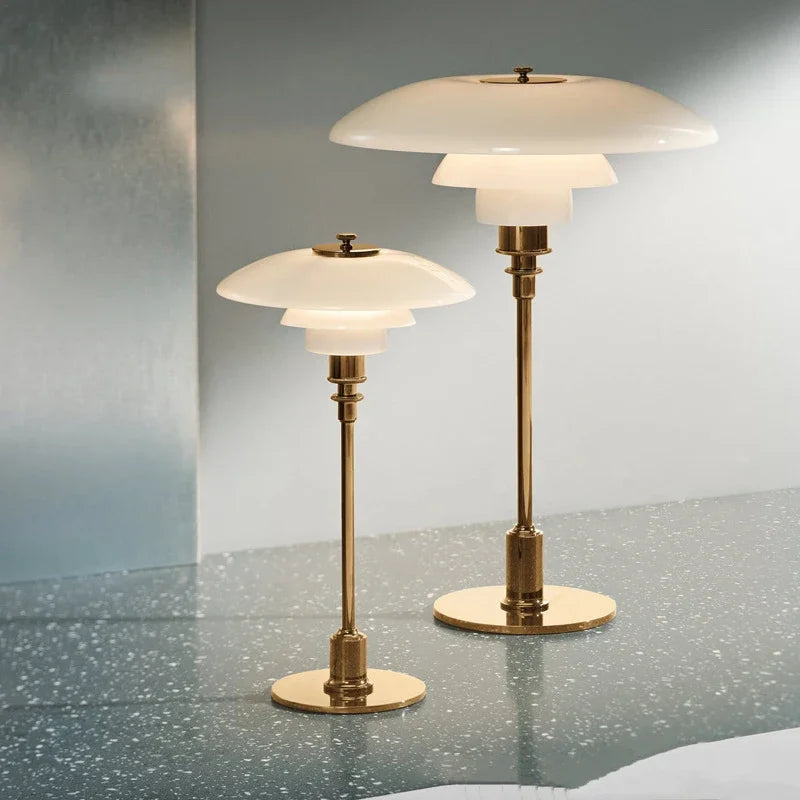 Nordic Glass LED Desk Lamp for Office and Living Spaces