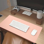 Ergonomic PU Leather Desk Pad with Wrist Support