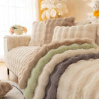 Thick Rabbit Plush Sofa Cover