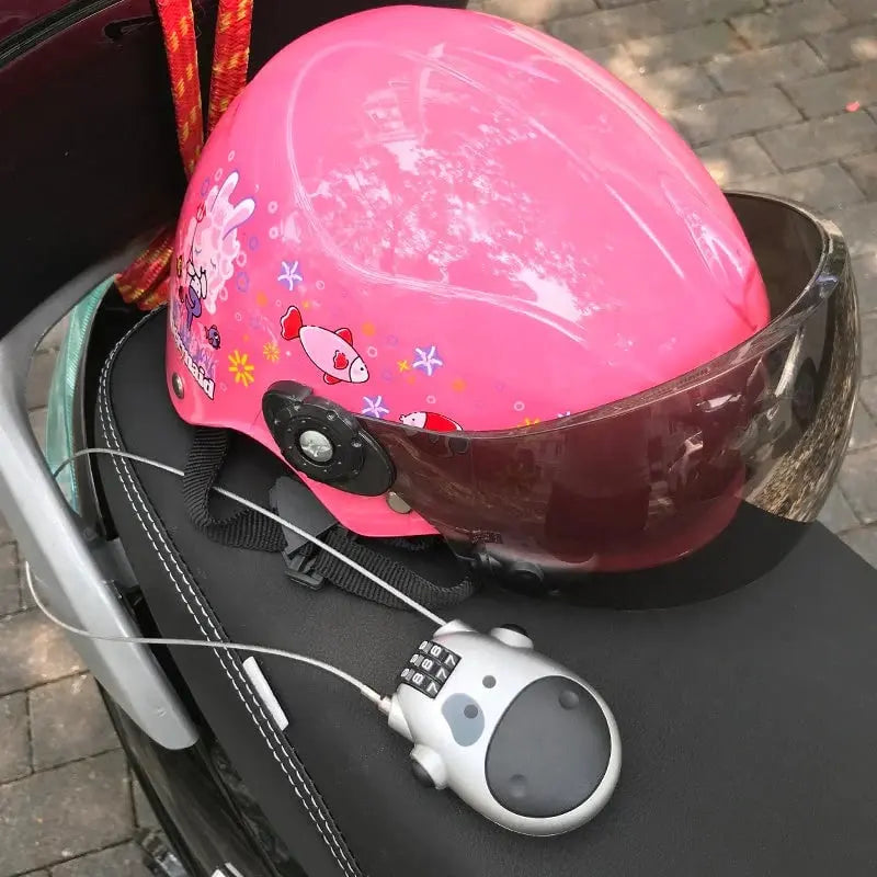 Theft-proof telescopic wire lock for bicycle – pRedection for suitcase, helmet & bicycle