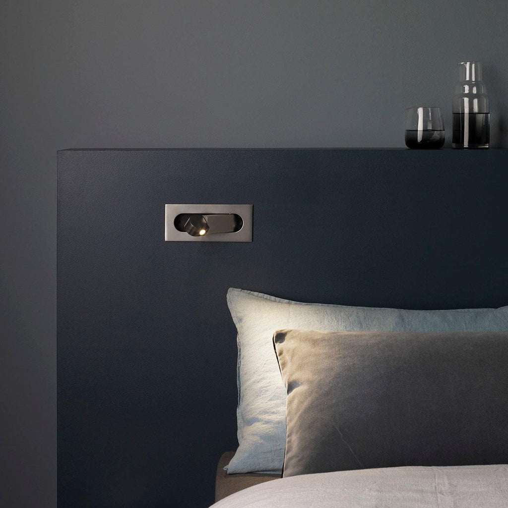 LED Bedside Lamp LUMEVIA | 3 Light Colors | Aluminum Alloy | Ø19 cm x H8 cm | With Push Button