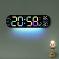 Digital Wall Clock Large LED Display with Remote Control