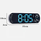 Digital Wall Clock Large LED Display with Remote Control