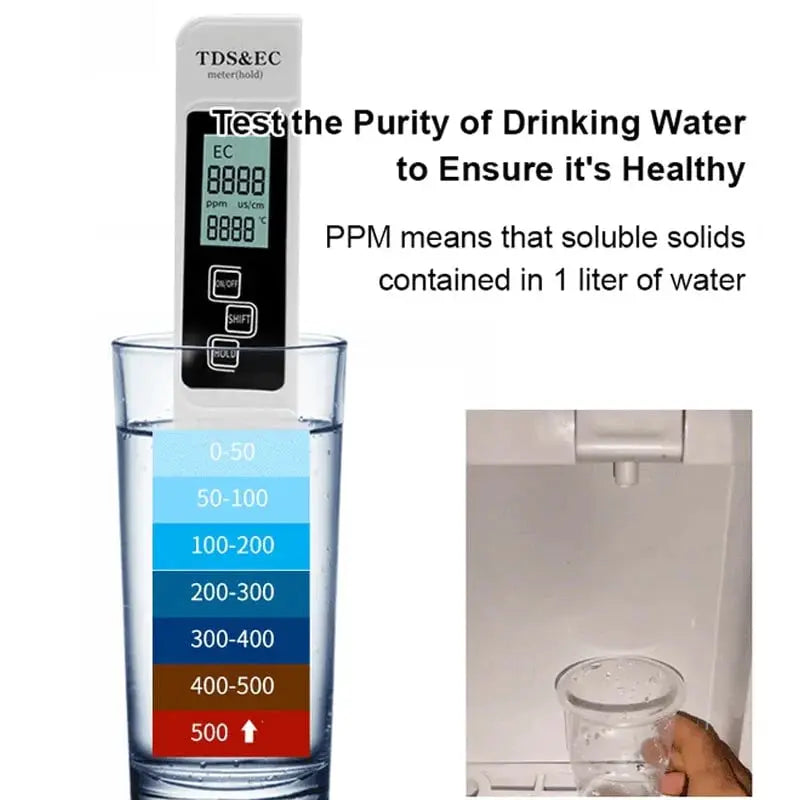 Digital 3-in-1 Water Quality Tester