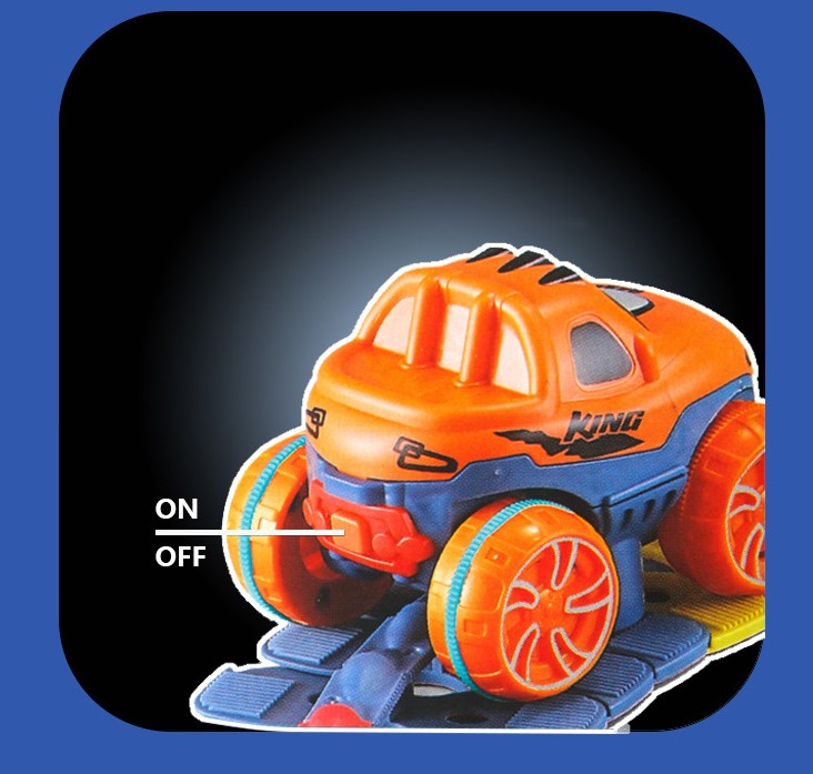 High-speed electric car with lights