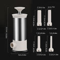 Sausage filler with 4 different size filling tubes