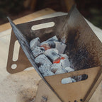 Stainless steel foldable grill