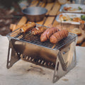 Stainless steel foldable grill
