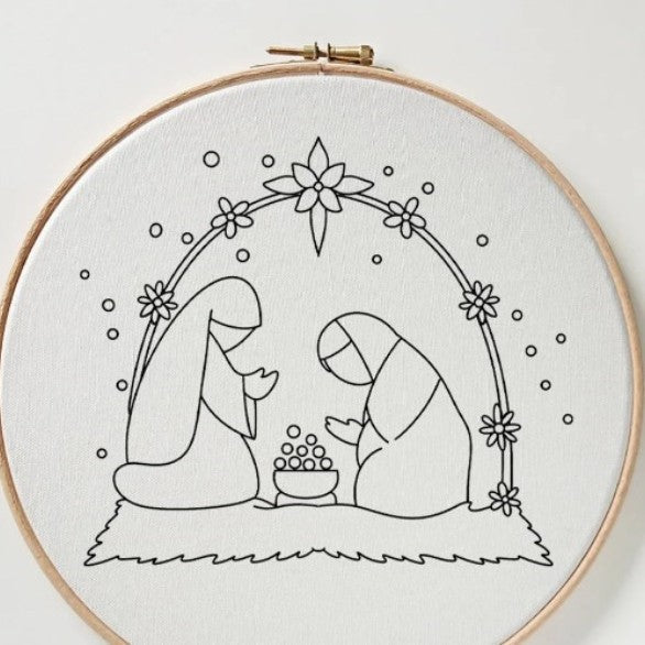 Crib embroidery kit