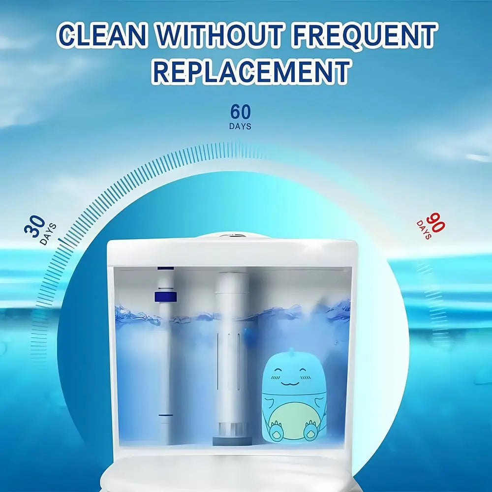 Dino Toilet Cleaner & Fragrance Stone – Cleans automatically with every flush