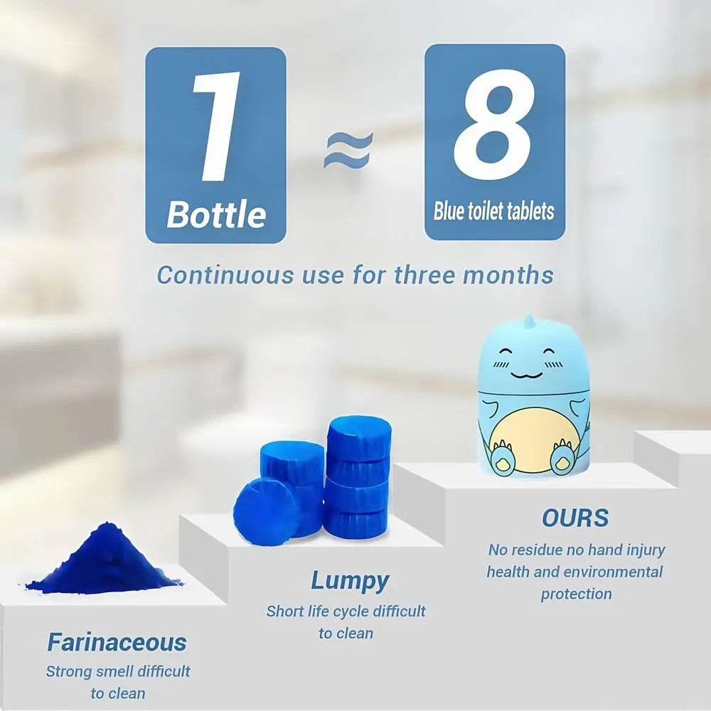 Dino Toilet Cleaner & Fragrance Stone – Cleans automatically with every flush