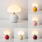 Mushroom Shaped Table Lamp – Elegant French Cream Lamp for a Cozy Bedroom