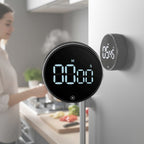 SmartTime Kitchen Timer | Easy One-Twist Operation, Large LED Display & Adjustable Alarm for Cooking, Studying & Classroom Use