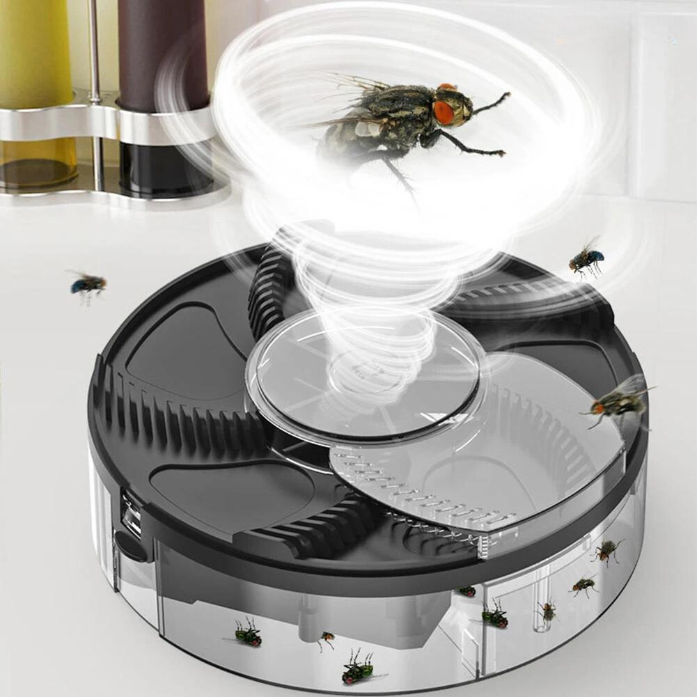 Safe insect catching with automatic charging
