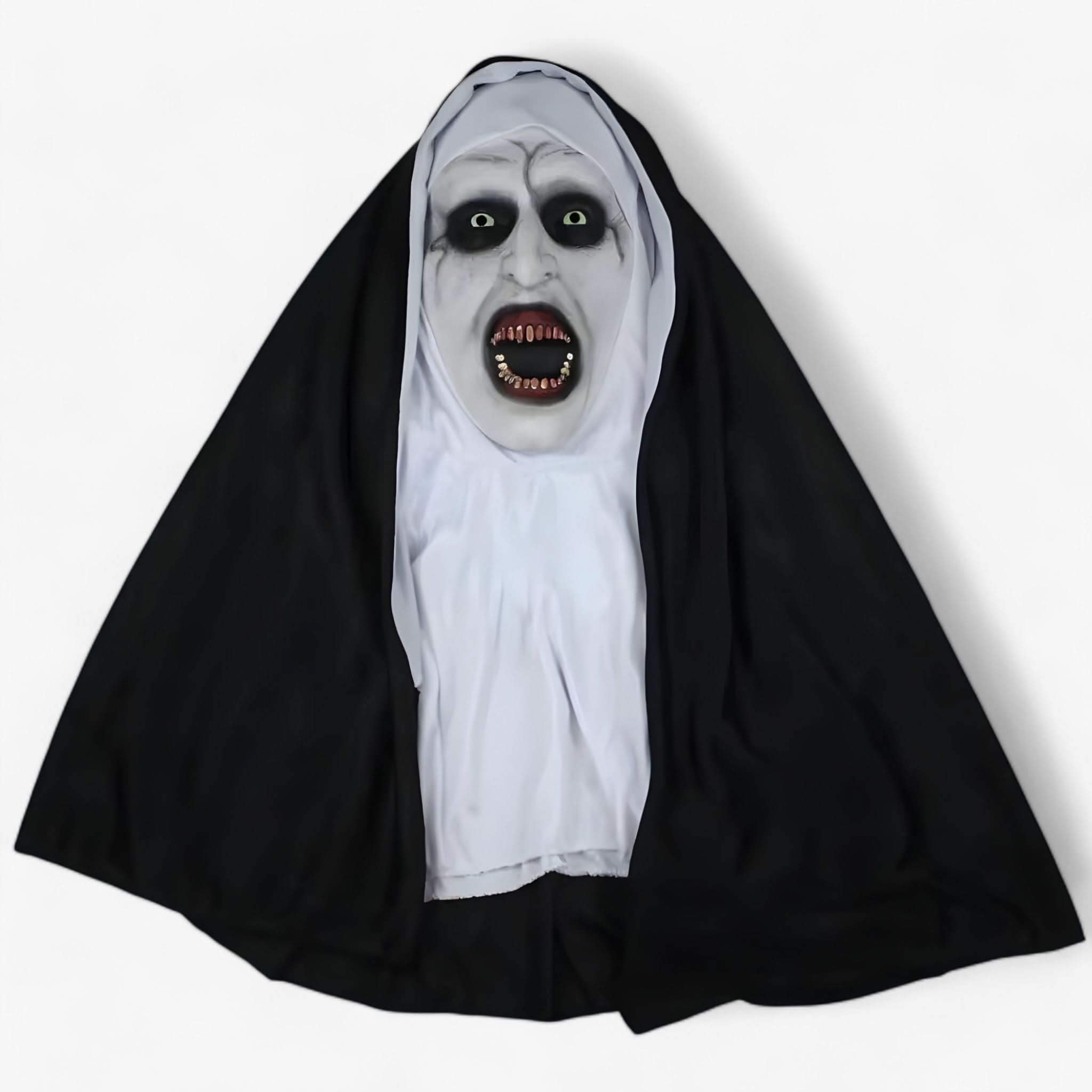 Raven | LED Nun Mask - Spooky Halloween Look