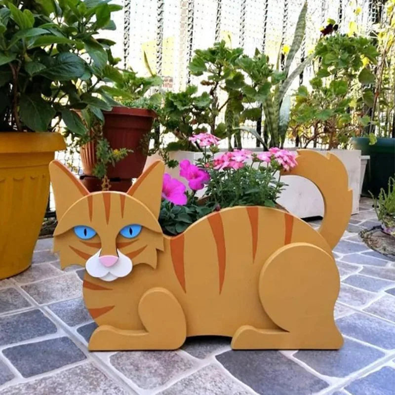 Cat-shaped DIY Garden Pot - KittyKraft