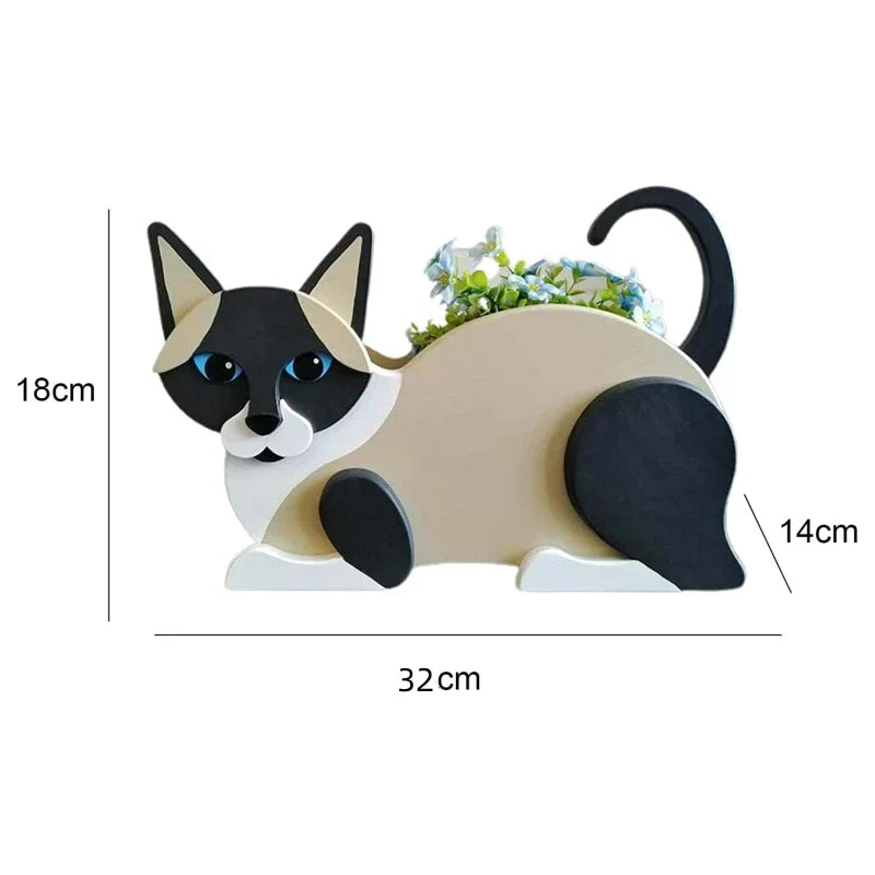 Cat-shaped DIY Garden Pot - KittyKraft