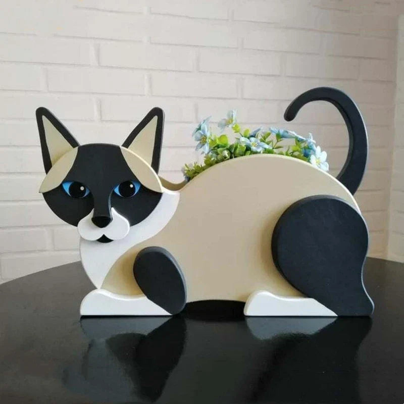 Cat-shaped DIY Garden Pot - KittyKraft