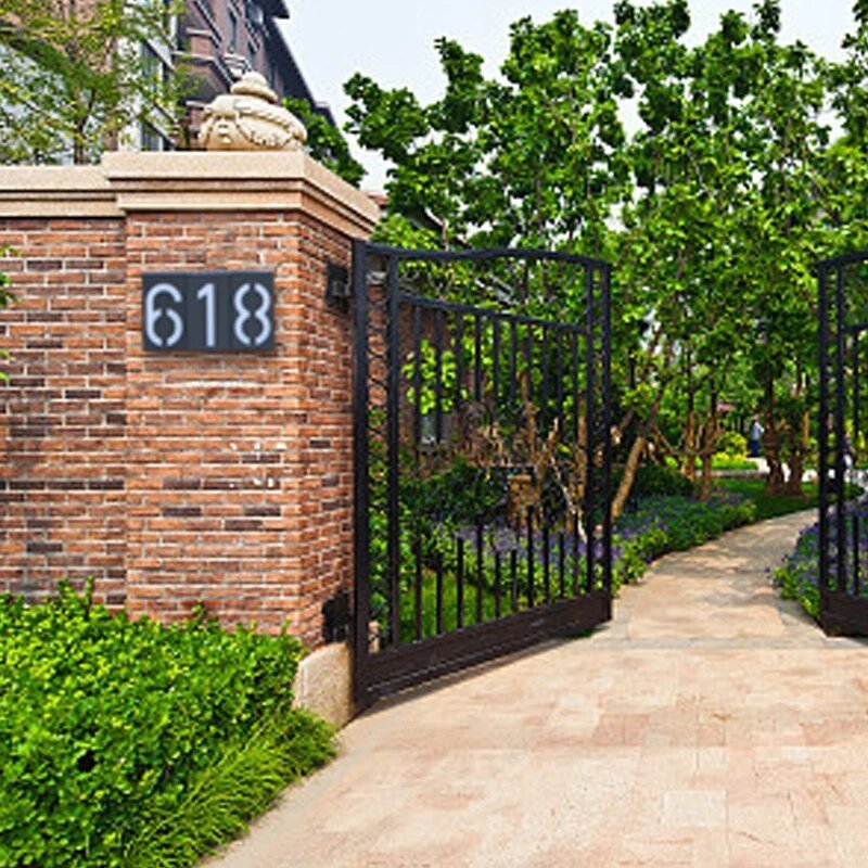 Solar house numbers - eco-friendly - economical - modern design