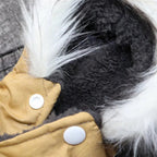 Dog jacket with fur trim hood - Dog and cat clothing