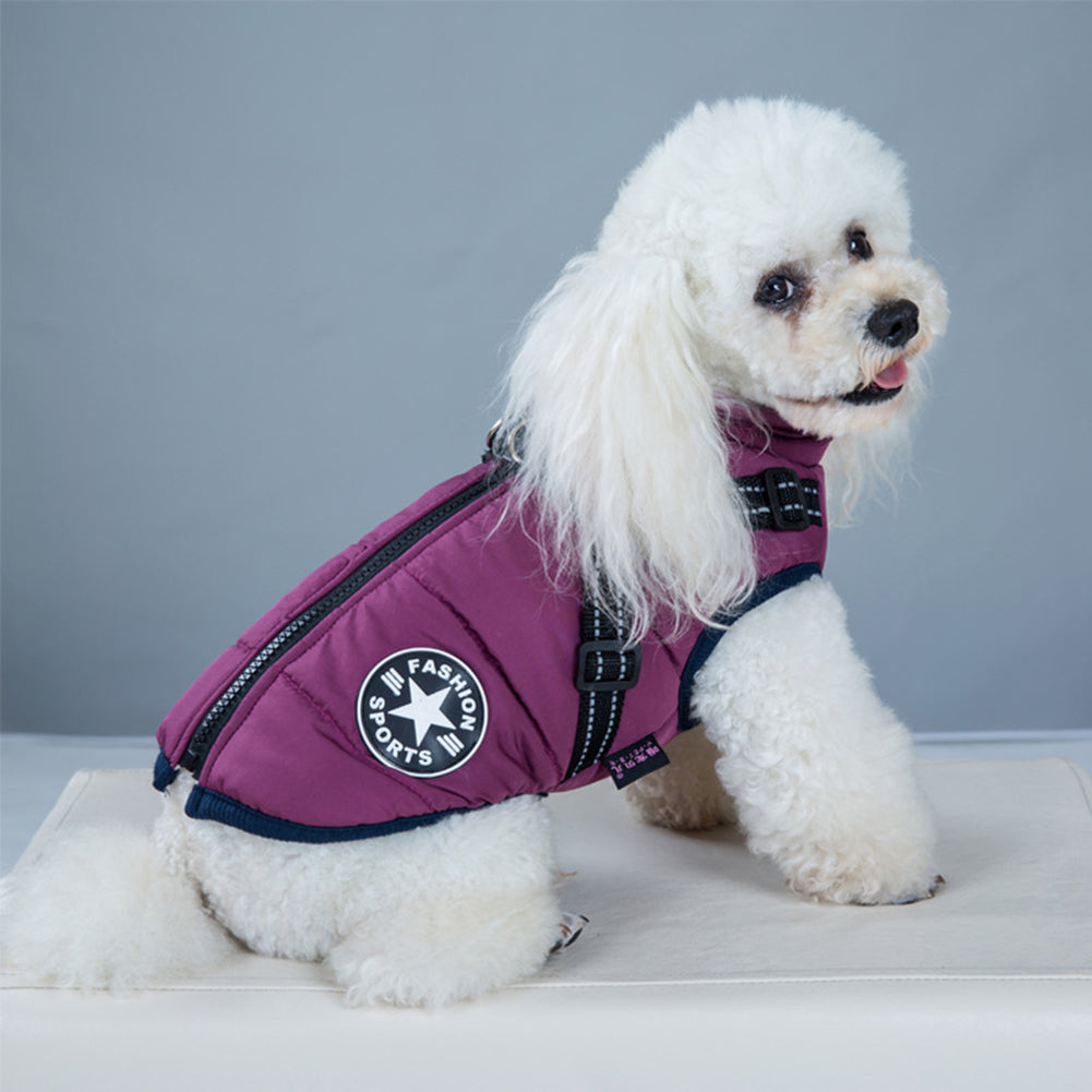 WoofGuard - Waterproof Winter Jacket with Integrated Harness