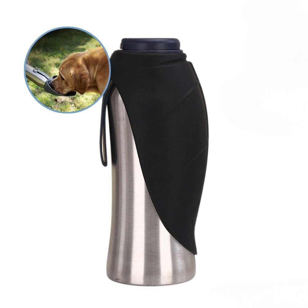 Dog Water Bottle Stainless Steel Portable Travel Drinking Cup