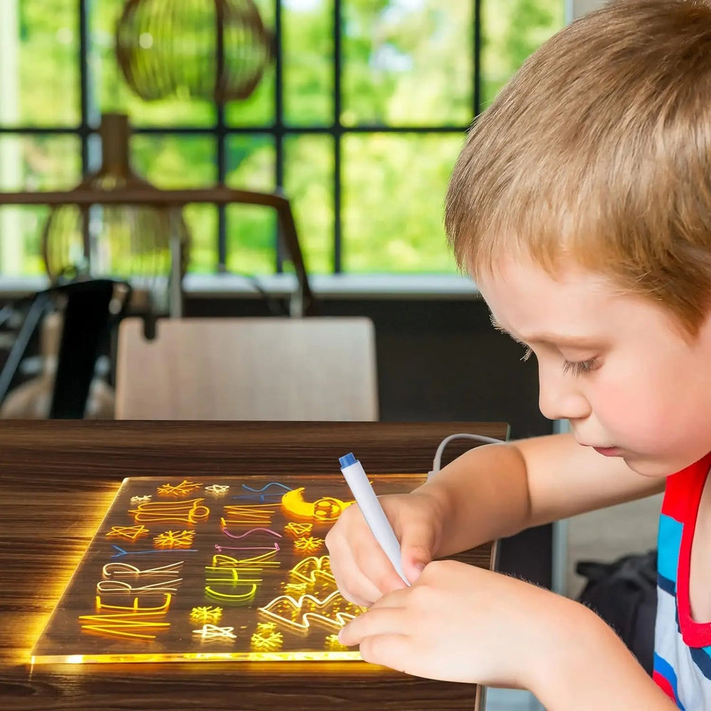 DoodleGlow LED Drawing Board – Illuminated Artworks for Children
