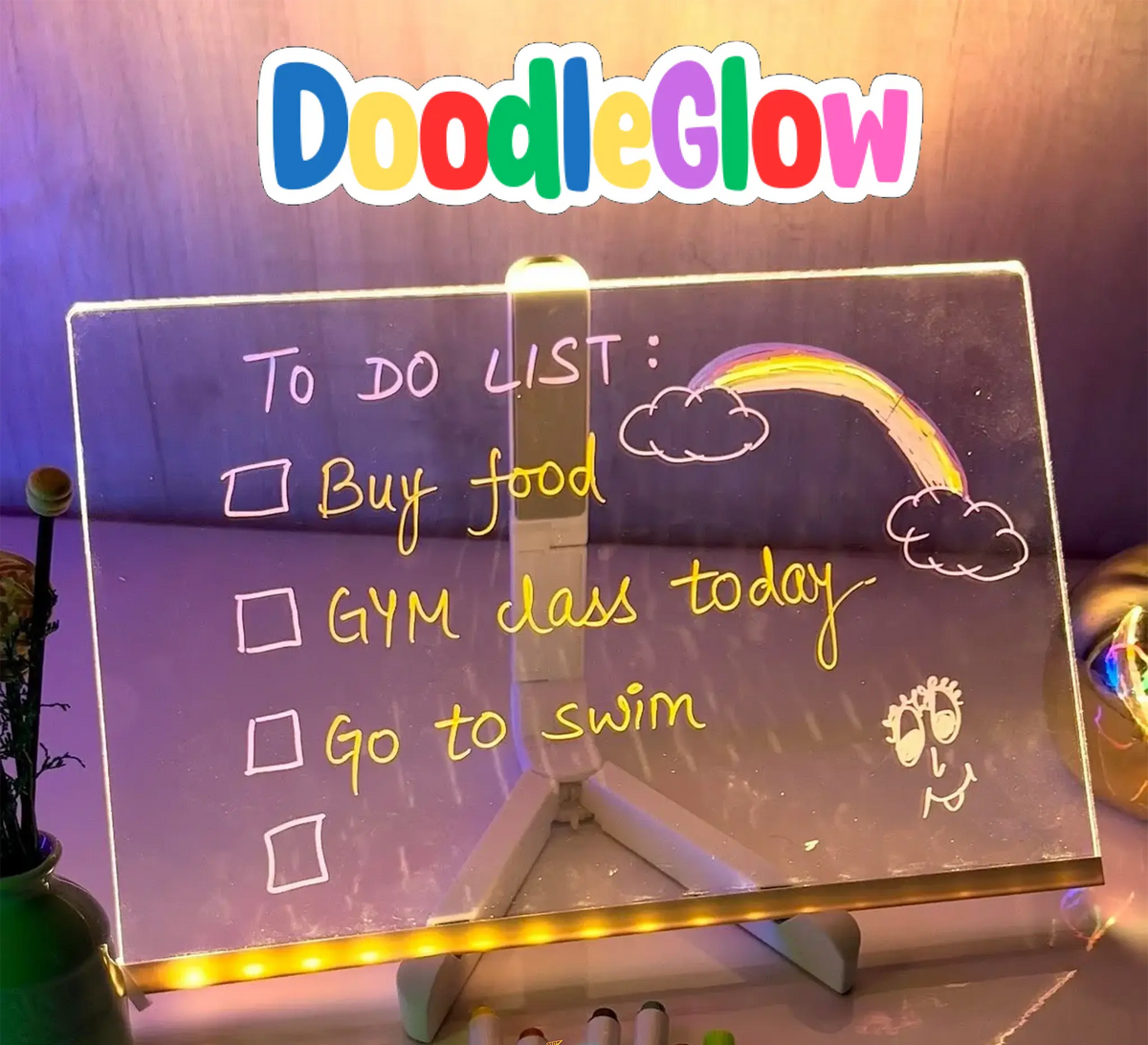 DoodleGlow LED Drawing Board – Illuminated Artworks for Children
