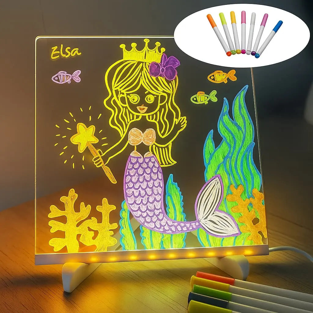 DoodleGlow LED Drawing Board – Illuminated Artworks for Children