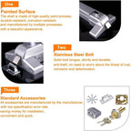 Door Push Bar with Exterior Lever Emergency Lock Stainless Steel for Exit Doors Metal Wood Door