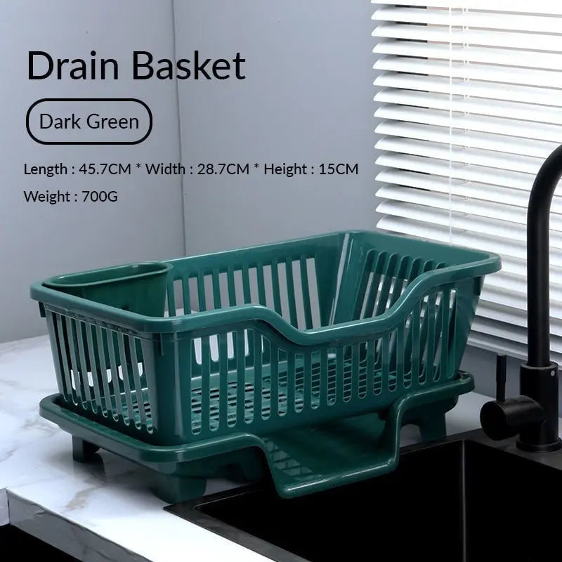Double-layer drying rack for dishes and cutlery – Space-saving solution